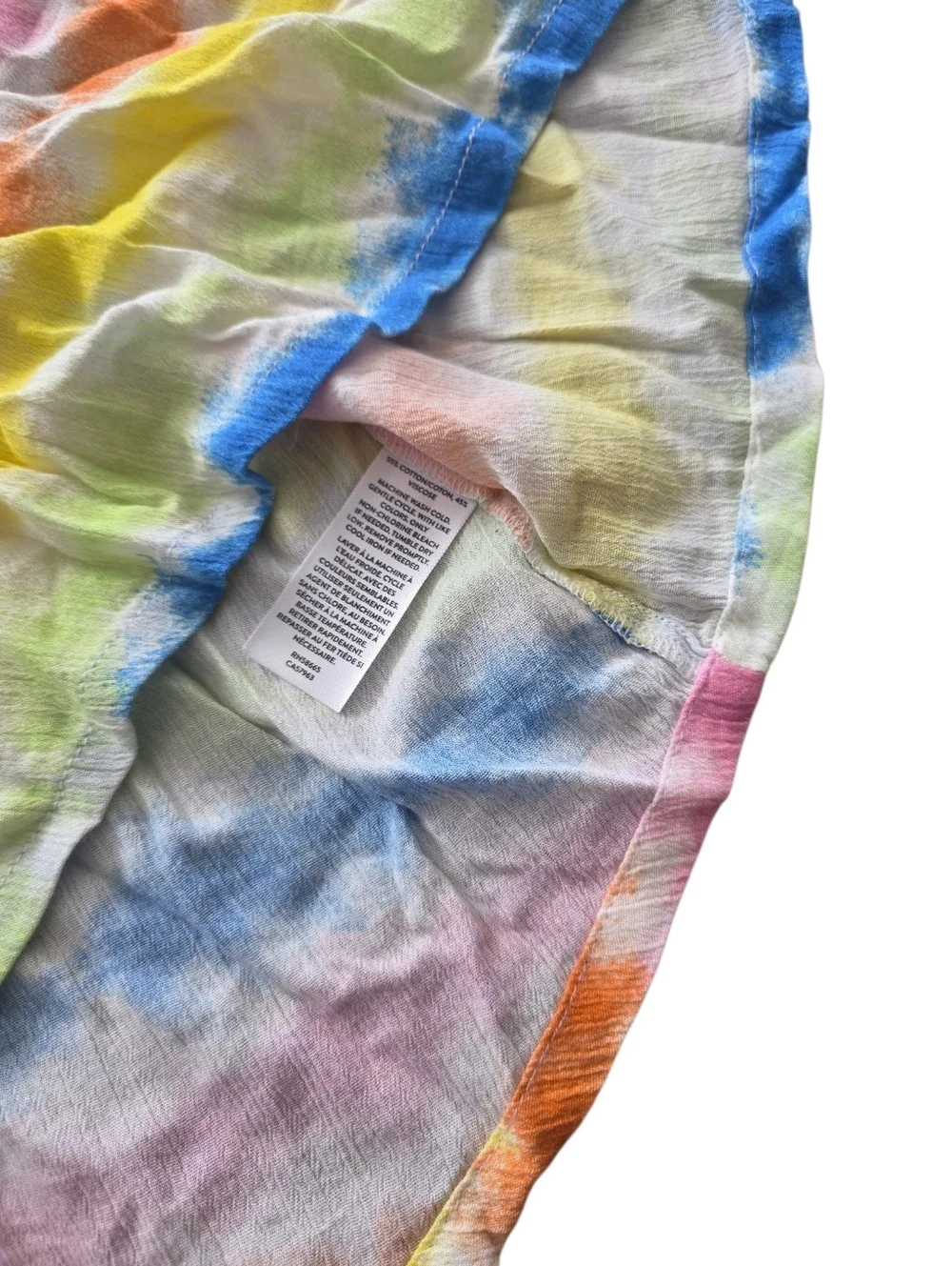 Melrose and Market Bright Multi-Color Tie-Dye Tank Dress Teen Girl XL